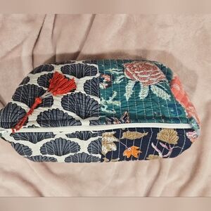 Floral Patchwork Cosmetic Bag